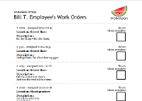 clean, printable reports and work orders